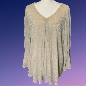 Silver Metallic Alfani Top